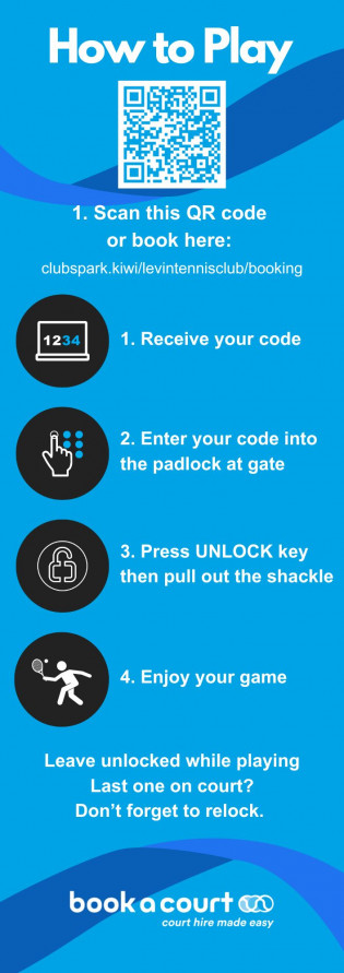 Book a Court Gate Sign Padlock 2E